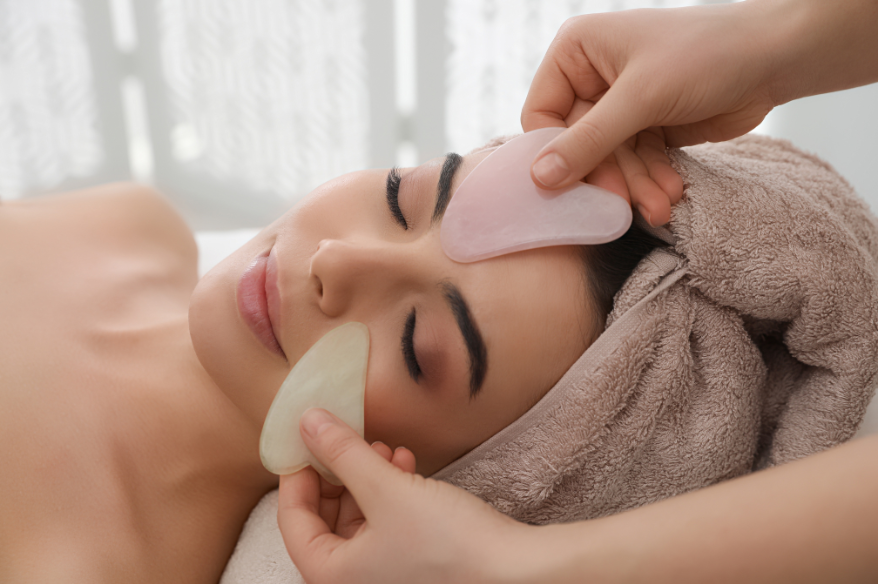 Gua Sha facial treatment